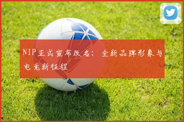 NIP正式宣布改名:全新品牌形象与电竞新征程