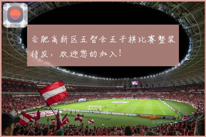 合肥高新区五智会五子棋比赛整装待发，欢迎您的加入！